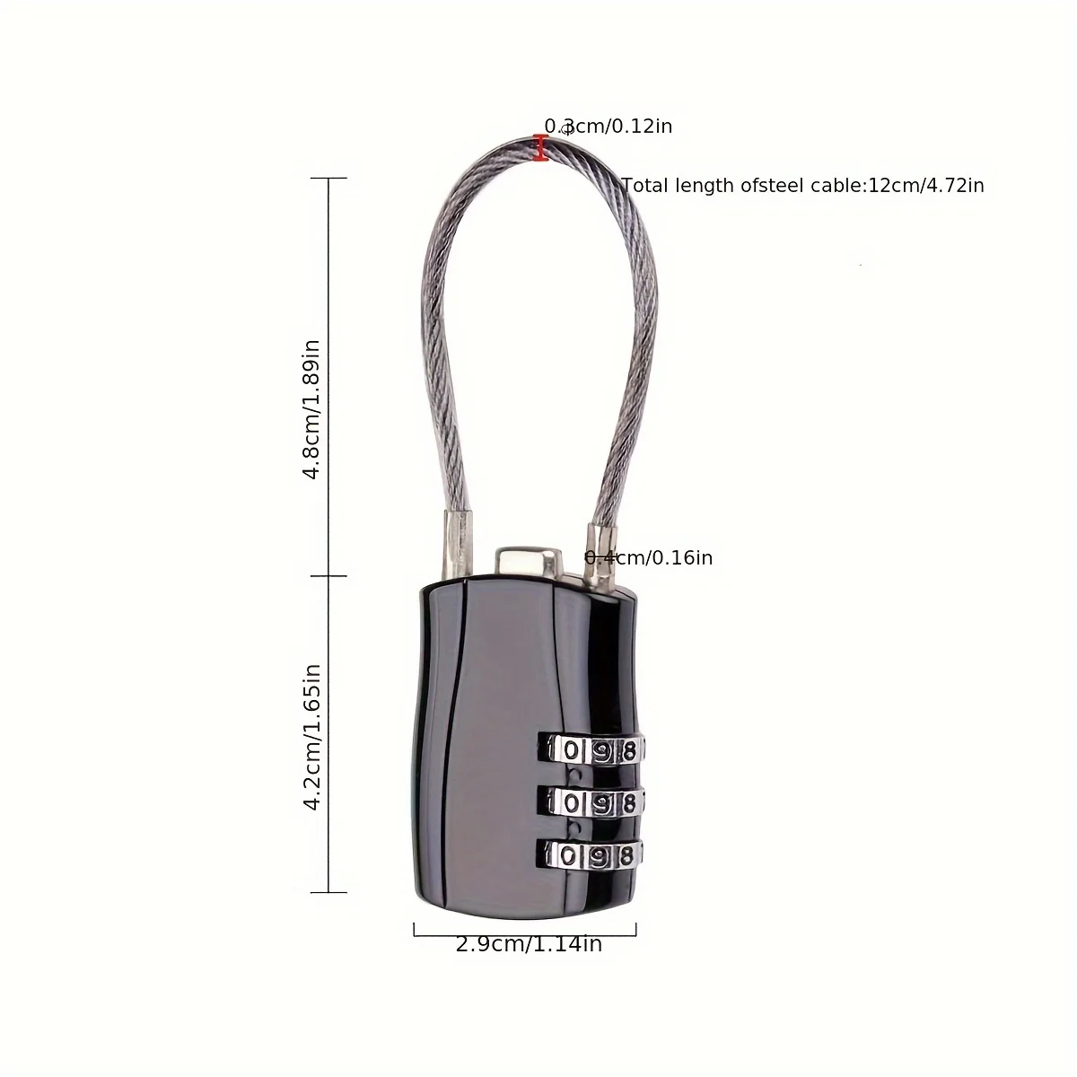 1pc Luggage Travel Lock, School Gym Storage Cabinet Luggage Lock, File Cabinet Tool Box Case Password Lock