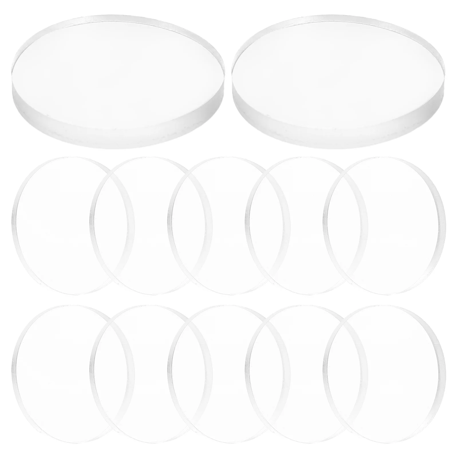 12 Pcs Crash Pad Non-slip Mat Furniture Pads Clear Glass Table Bumper Protective Case Top Cushion Transparent