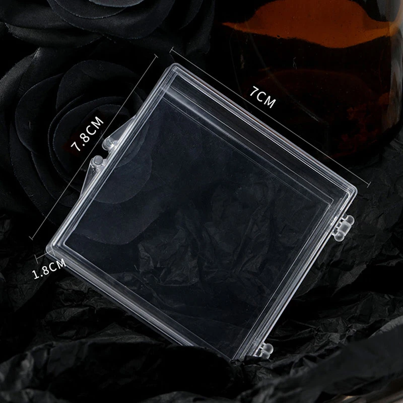 1szt Nail Art French False Nail Tips Box Rhinestone Jewelry Bead Display Storage Case Organizer Container Manicure Tools