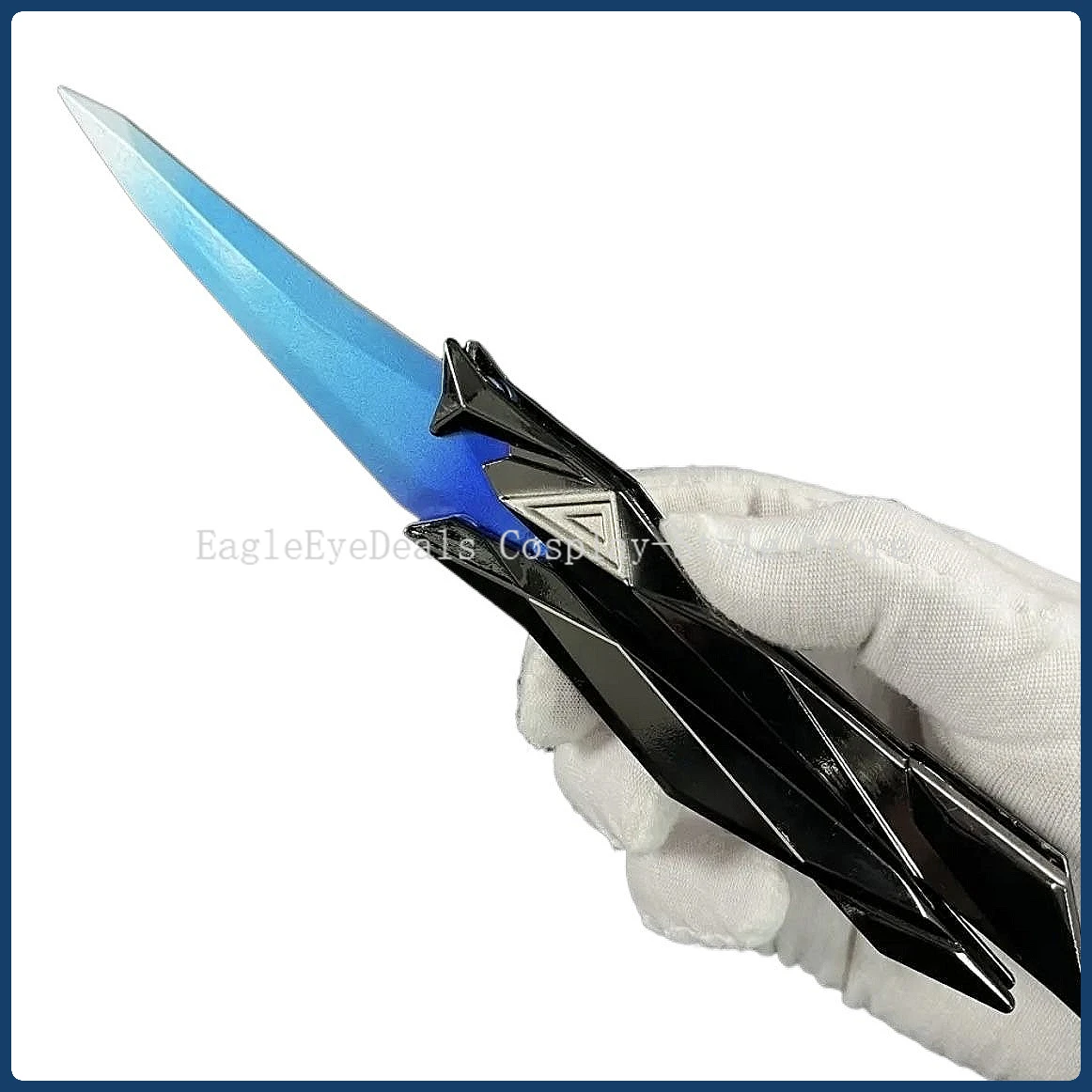 Accessoire de Cosplay de jeu animé, modèle bleu violet, pliable, périphérique de jeu, ornement Cool, jouet en plastique, jeu de rôle de carnaval d'halloween