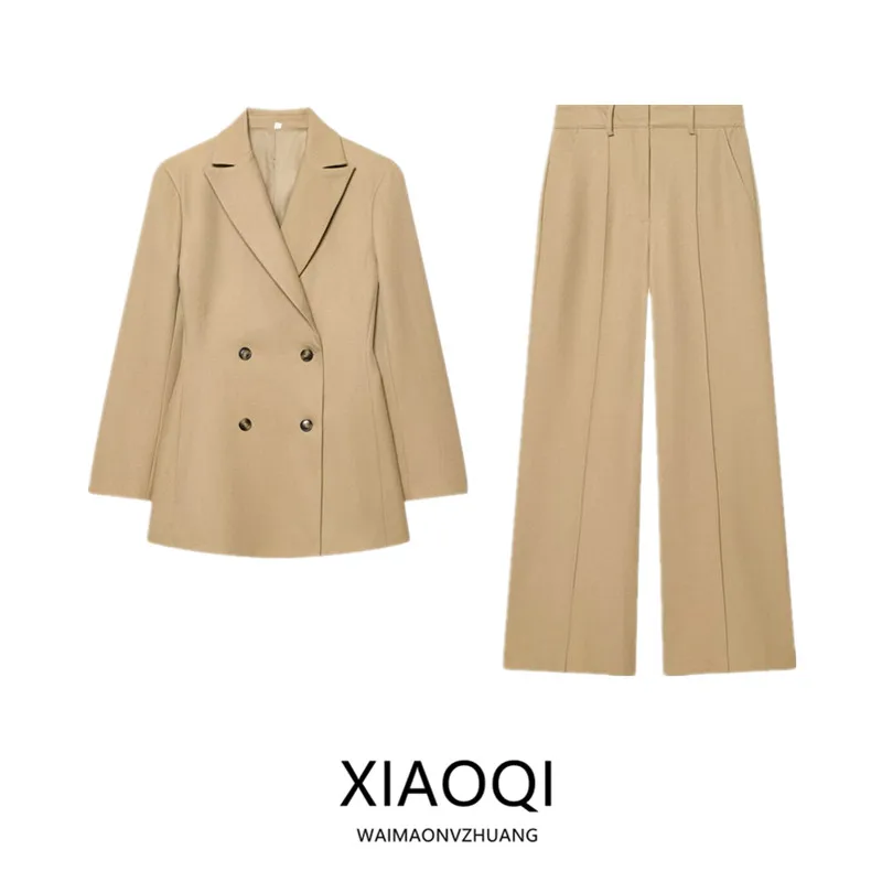 

Spring 2026 Women's Faion Slim Fit Suit Jaet High Waist Long Pants Ensemble New Arrival Versatile Ele Workwear Set
