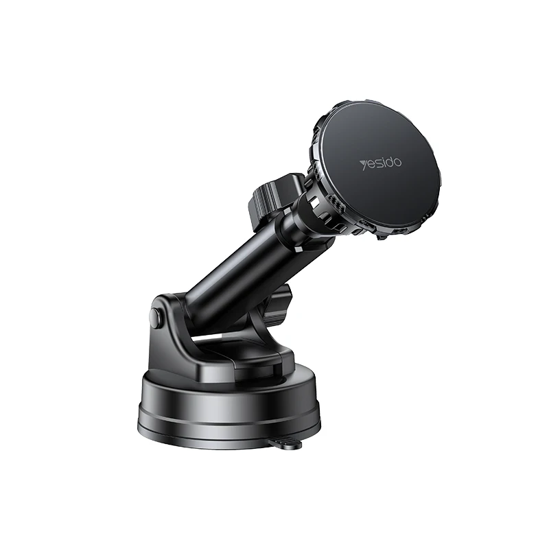 New car phone holder with air outlet, car specific magnetic suction 60 degree rotating telescopic suction cup holder  C160