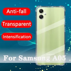 Suitable For Samsung A05 Case 4G Transparent Liquid Silicone Phone Back Cover For Galaxy A15 A25 5G Protective cases funda