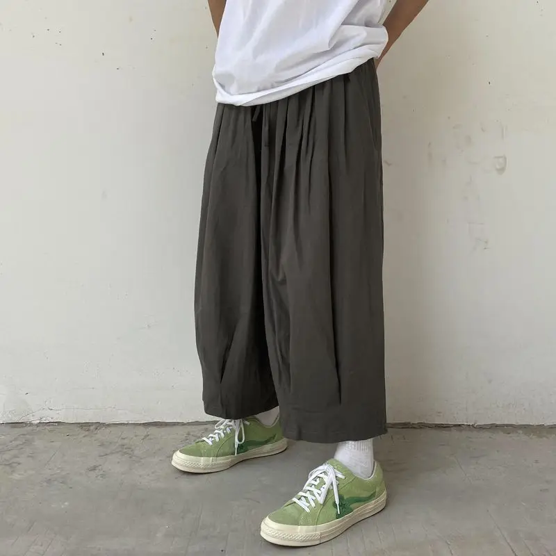 Summer Loose Solar System Thin Octagonal Pants Classic Hip Hop Street Casual Handsome Trend Solid Color Male Trousers 2023