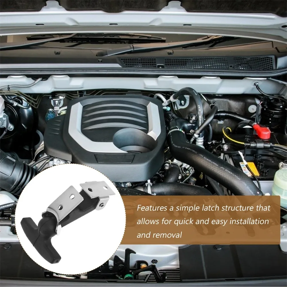 

4pcs Tension Lock Stainless Steel Hood Holder Rubber Elastic Pull Lock For Tool Box Toolboxes Bonnets Agricultural Equipment