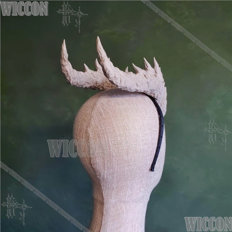 

Dragon Horns Cosplay Headband Spiky Demon Horns Headwear For DND Fantasy Halloween Anime Accessories Festival Fancy Comic Con