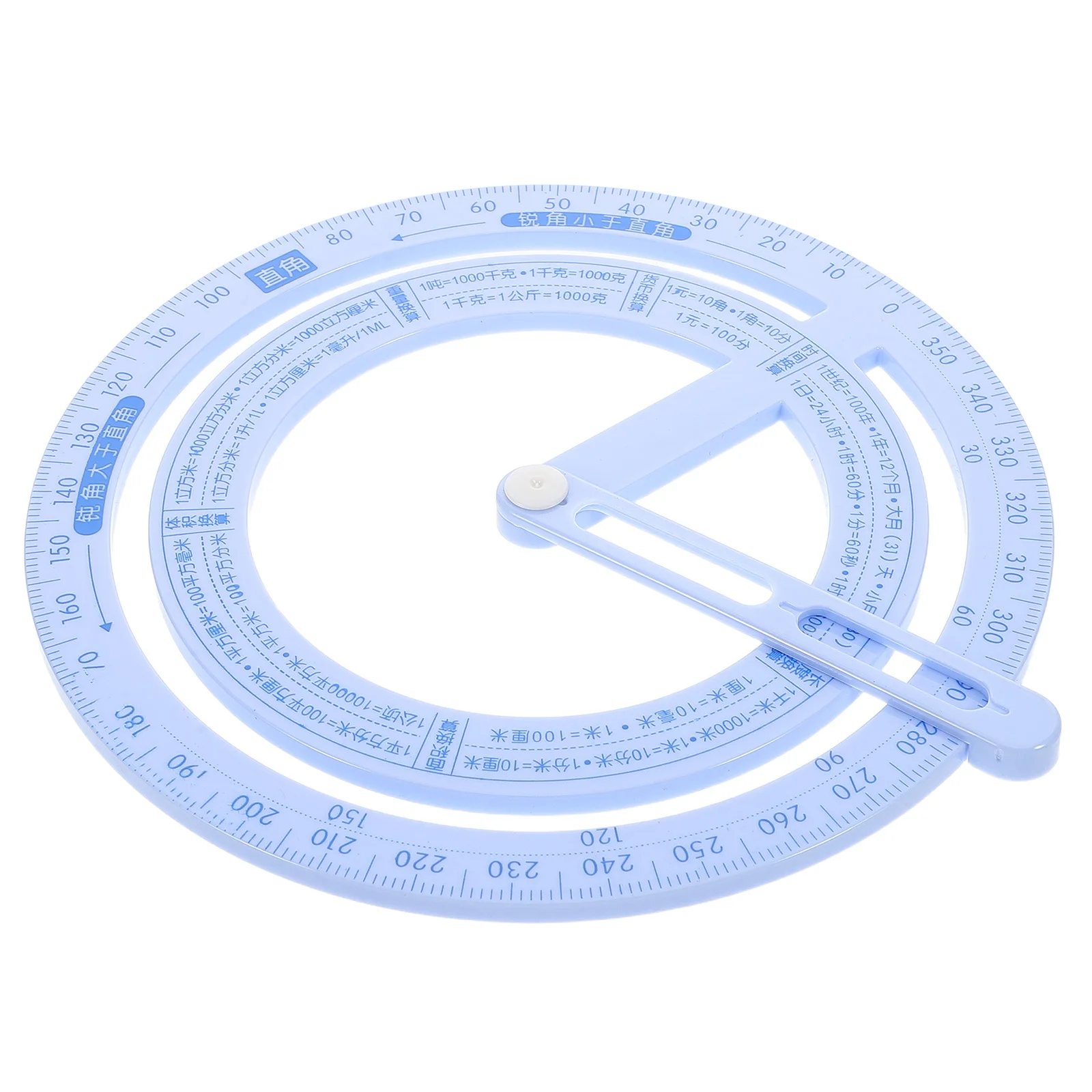 

4Pcs 360 Degree Protractor Unique Design Fine Craftsmanship Easy to Use Precision Angle for Various Applications