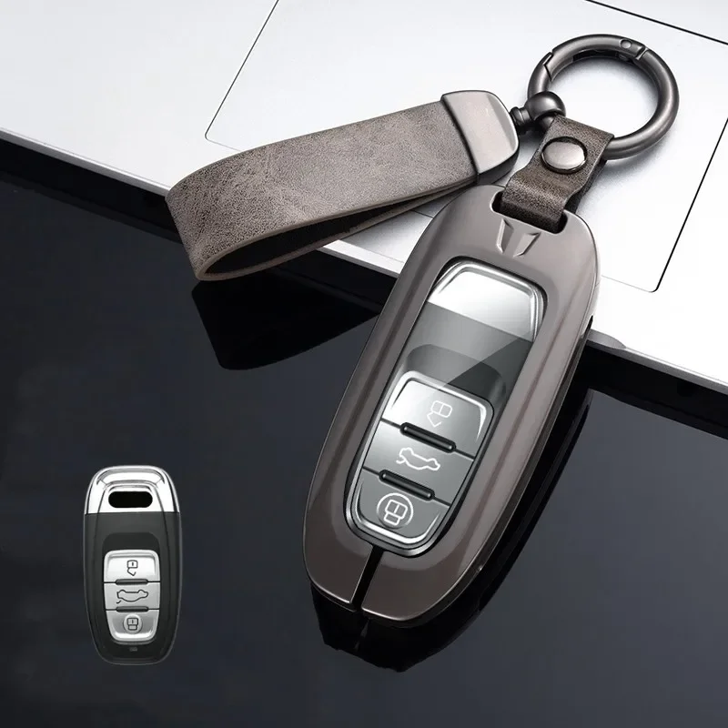 

Metal Car Key Case Cover For Audi A1 A3 8V A4 B8 B9 A5 A6 C7 A7 A8 Q3 Q5 Q7 S4 S6 S7 S8 R8 TT Car Key Protector Shell Keyless