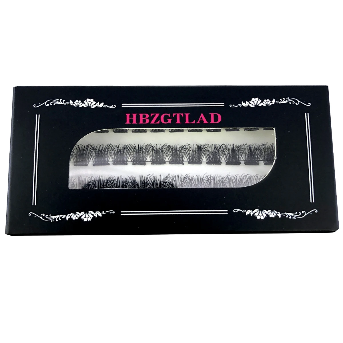 HBZGTLAD-Maquiagem Self Adhesive Eyelash Cluster, cílios individuais naturais reutilizáveis, tecnologia Pre-Bond, sem cola necessária, DIY