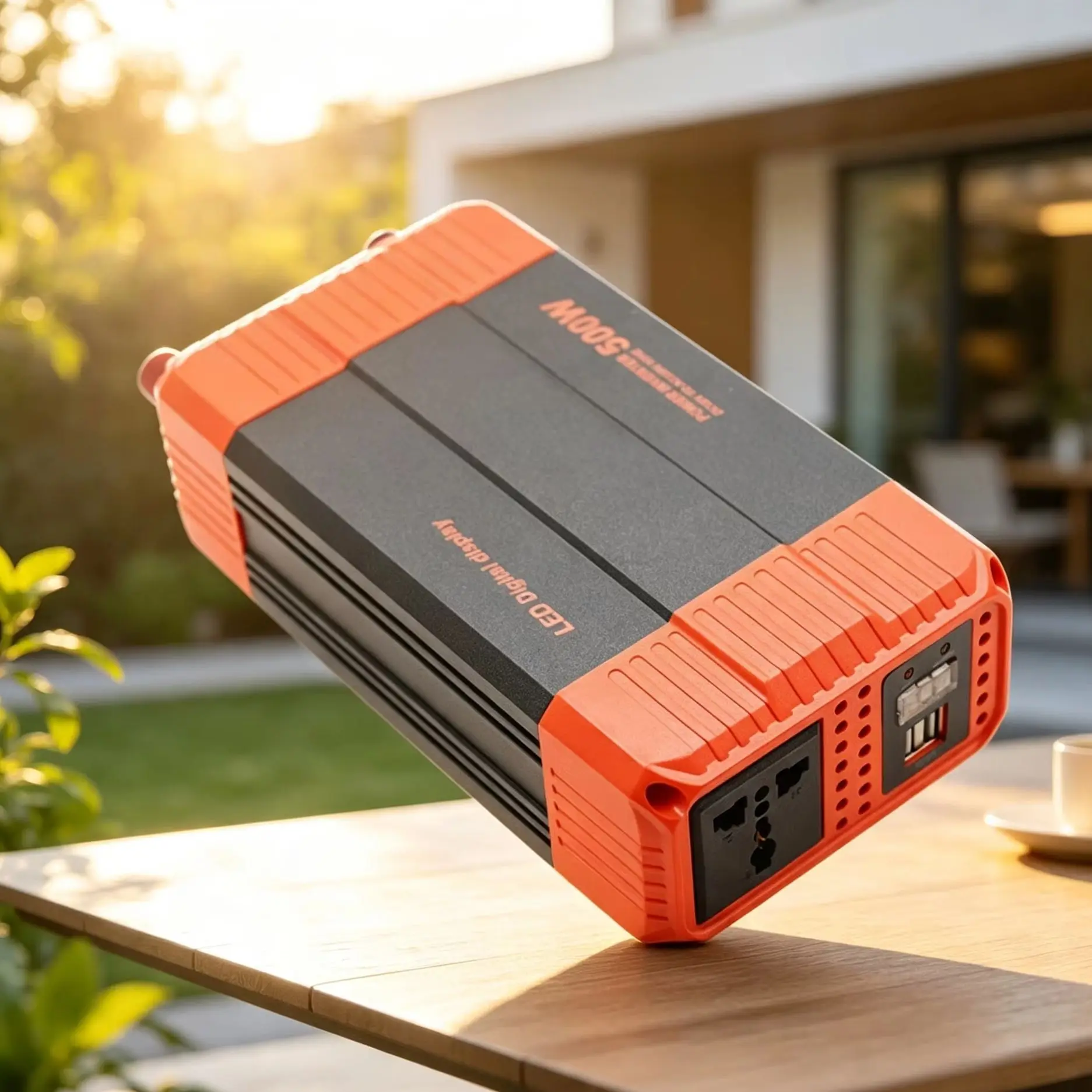 700W Modified Sine Wave Inverter 12V/24V Auto Smart Converter with LCD Display for Car Home Solar System