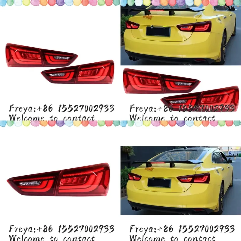 LED Taillight Rear Daytime Running Light Taillamp Tail Dynamic Turn Signal Brake Lamp Assembly For Malibu XL