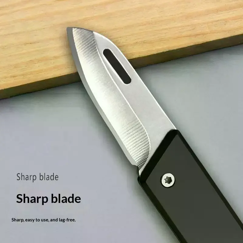 Foldable Portable Fruit Knife Frosted High-End Mini Key High-Hardness Household Compact Carry Packages