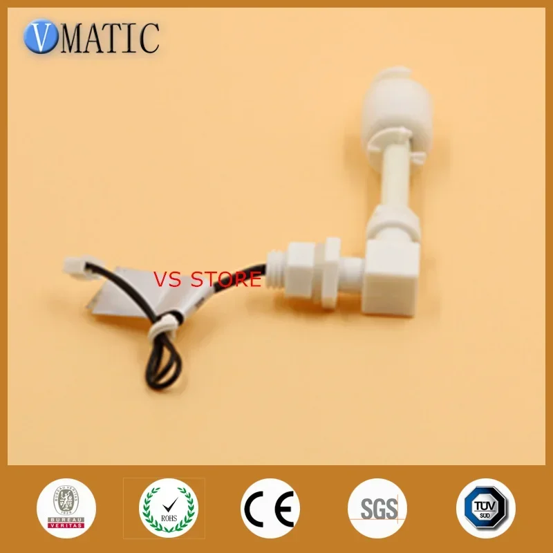 Free Shipping Magnet Switch Plastic Level Sensor 90 Degrees Side Mounted Float Ball Electronic Water Level Sensor VC0862-P