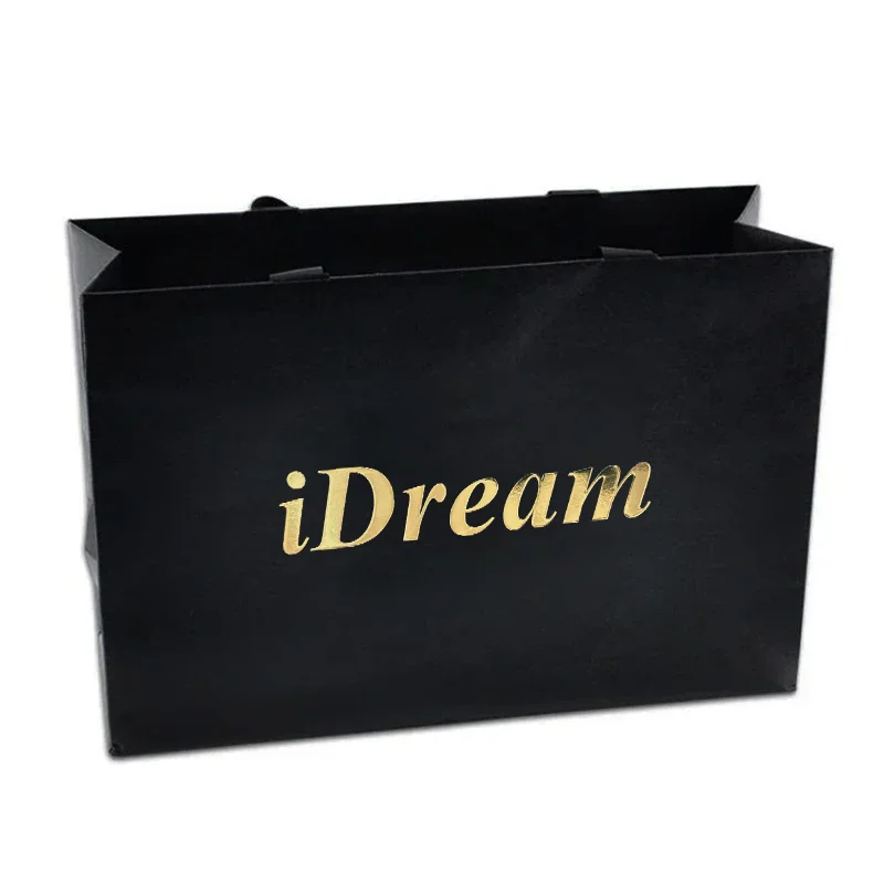 Wholesale Custom Printed Brand Logo Design Promotion Luxury Clothing Retail Gift Shopping Jewellery Paper Bag With Handle