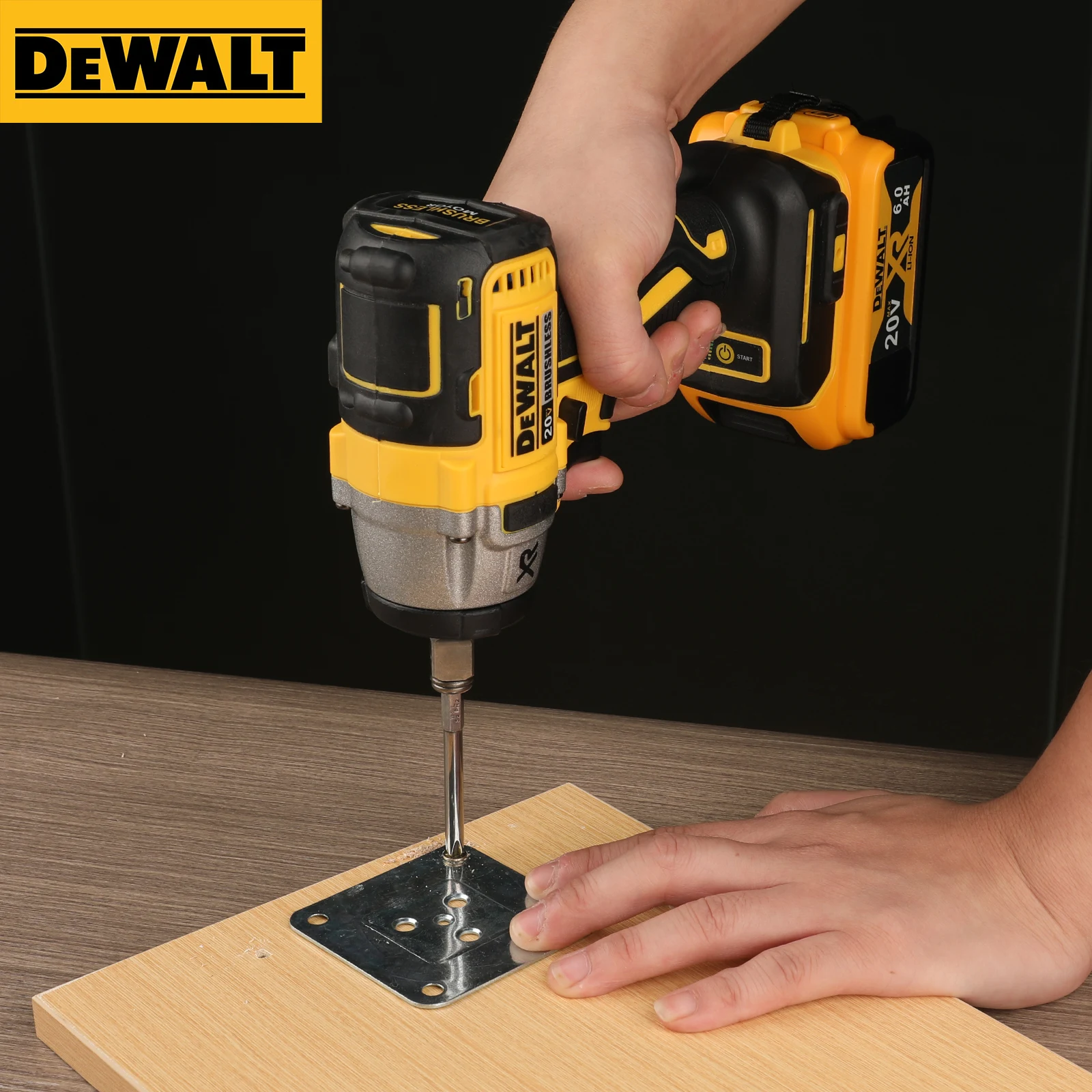 مفتاح ربط لاسلكي Dewalt DCF880 20V Max XR بدون فرش - عزم دوران 205N·m، أداة محمولة متعددة الوظائف