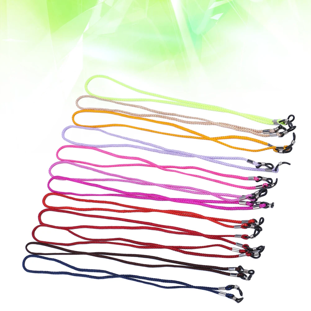 

12 Pcs Glasses Cords Durable Anti-slip Chains Hold Eyeglasses Safely Neck Arm Head Adjustable Strings Labor Protection