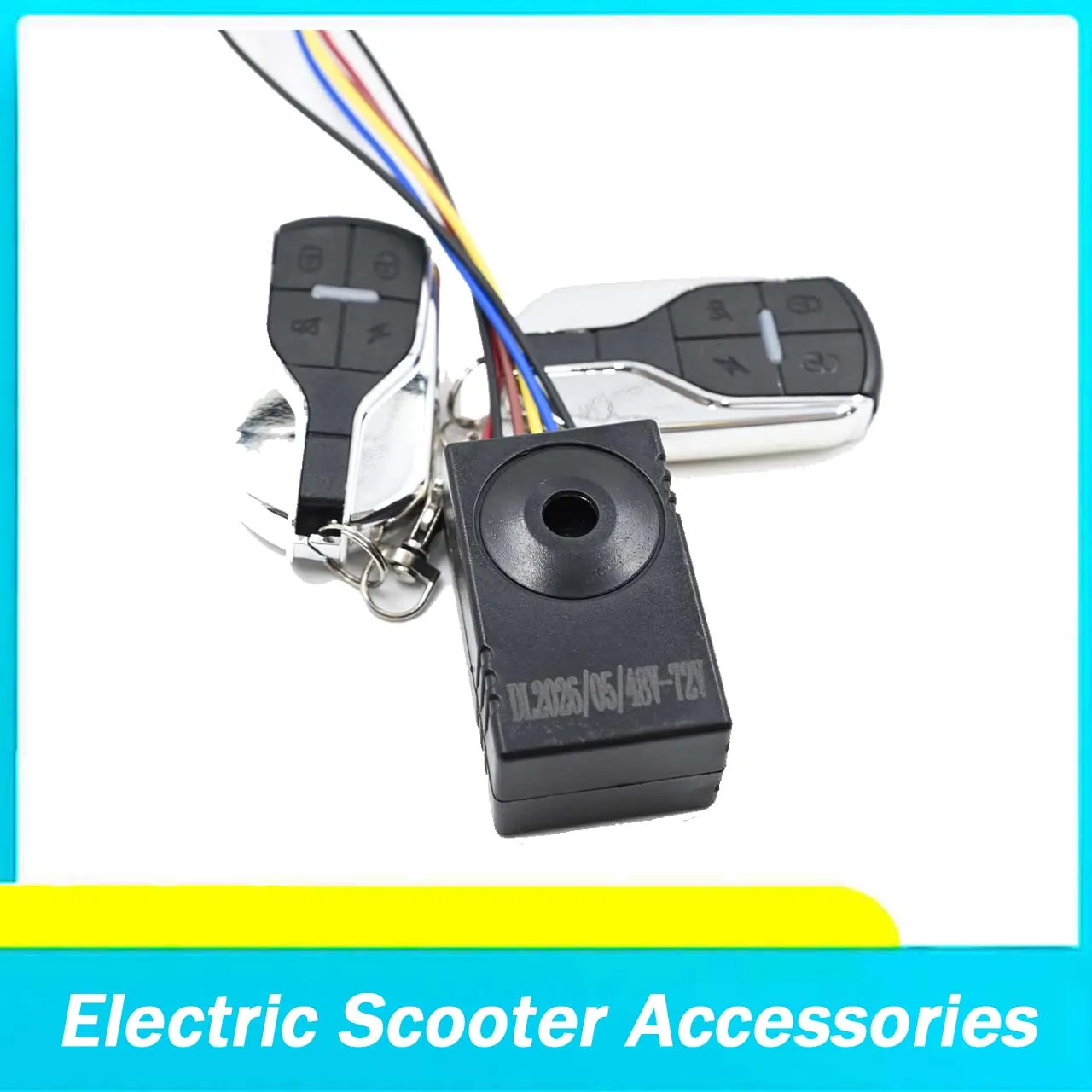 48V-72V Anti-theft Alarm System for EBike Scooter Motorcycle Vibration Sensor Electric Bike Security Warning 125db Speaker Alarm