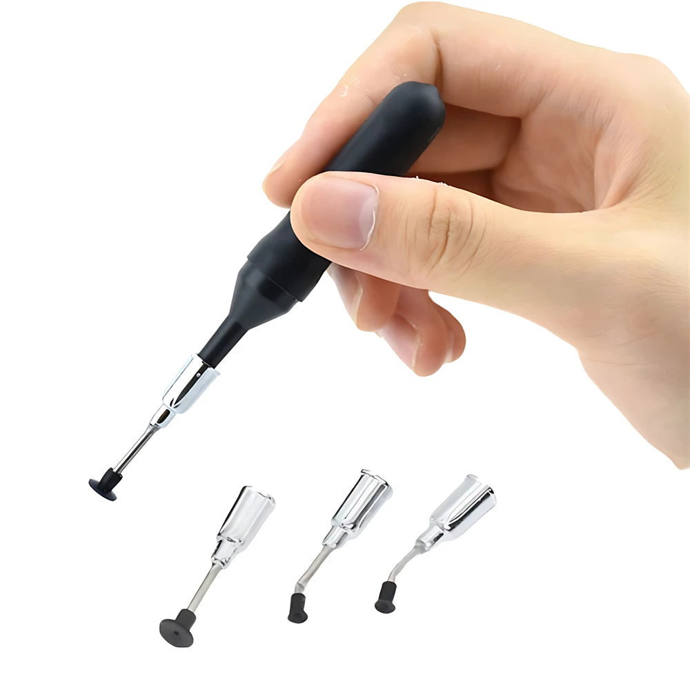 Mini Powerful Vacuum Suction Pen Antistatic Suction Cup Mobile Phone Lens IC Puller 4 Tools Vacuum Manual Suction Pen