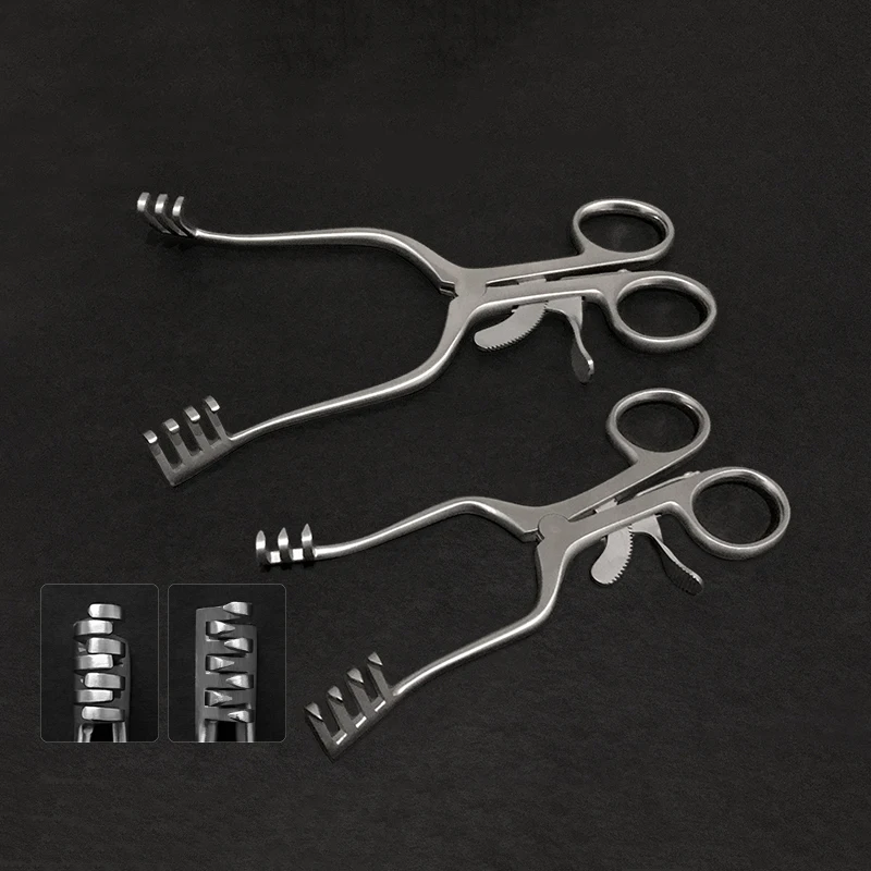 Spreader สแตนเลส Mastoid ผิว Retractor คีมสุนัขและแมวเปิด Expander สัตว์เลี้ยง Orthopedic อุปกรณ์ทดลอง U