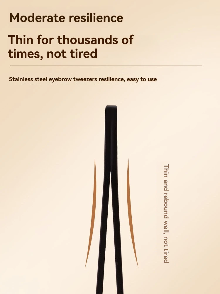 ステンレス鋼精密ピンセットまつげカーラーコンタクトレンズピンセットひげトリミング眉毛とひげ抜き美容ツール