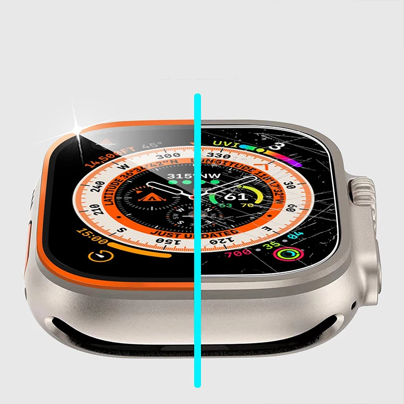 Gehärtete Glas folie für Apple Watch Ultra 49mm HD Displays chutz folie kratz feste Serie 49mm Smart Iwatch Band Zubehör