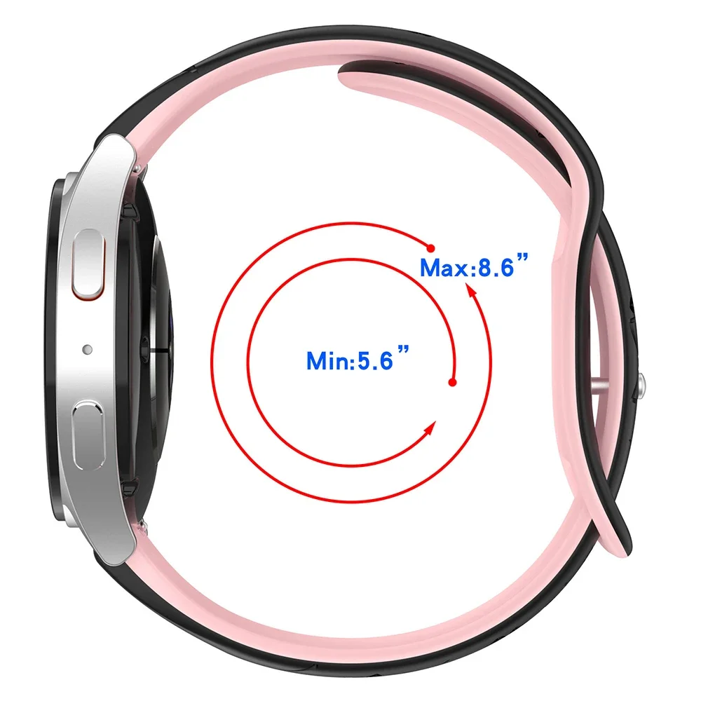 18mm 20mm 22mm Silicone Women Band for Huawei GT5 GT4 41mm 46mm Engraved Bracelet for Samsung Galaxy 7/6/5 40 44mm FE Girl Strap image 5