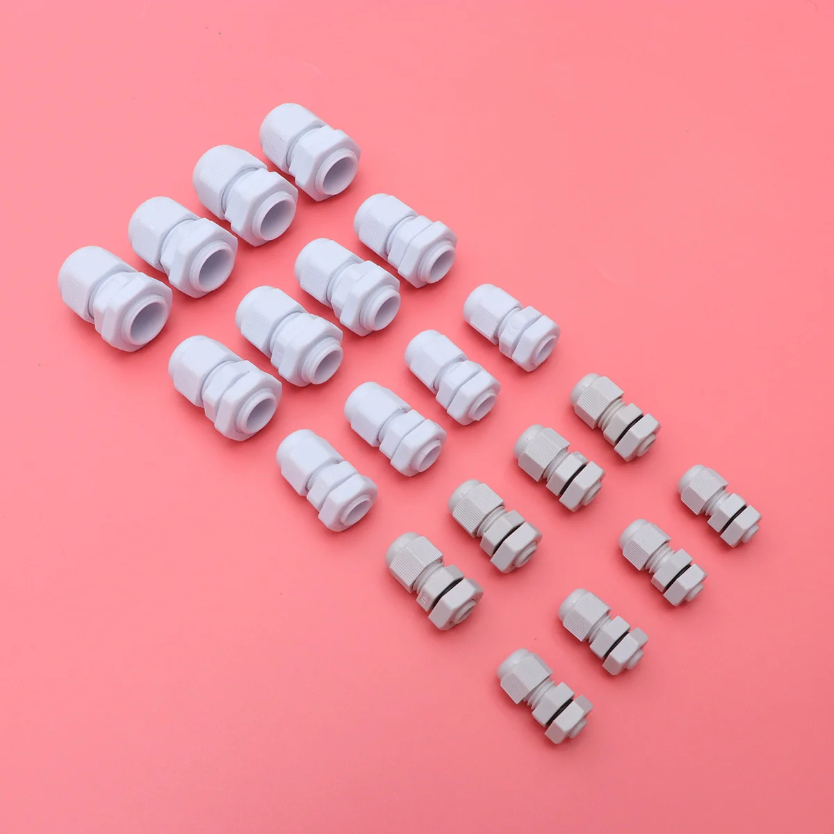 

20pcs Cable Gland Joint Waterproof Nylon Plastic Connector For Electrical Equipment Fixing Cables In Machinery Control Boxes