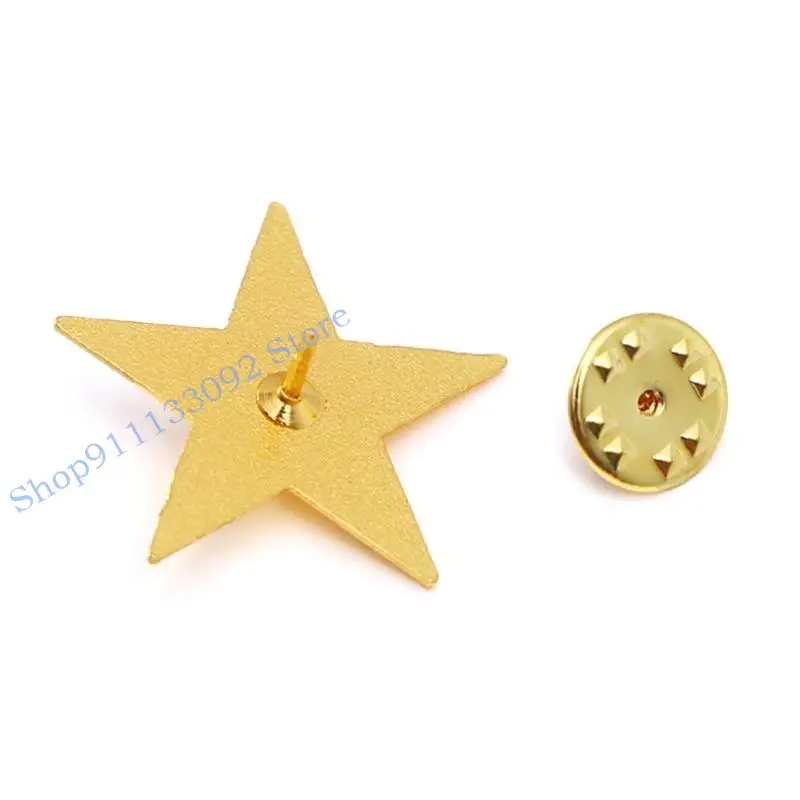 H9ed Star Badge Lapel Pin for 4th July Memorial Day Veterans Day