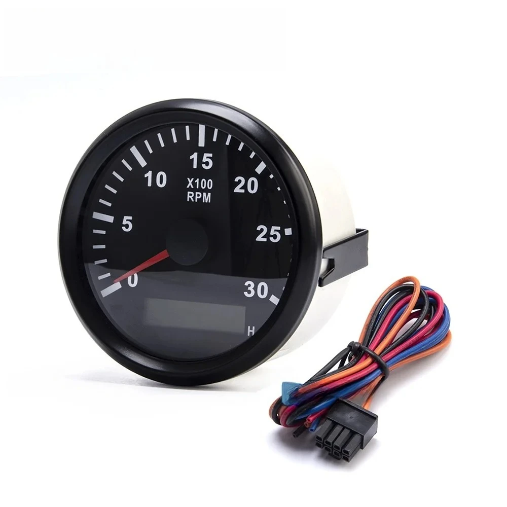 DC12V/24V Compatible VD RPM Speed Meter Engine Digital Tachometer Gauge LCD Display Mechanical Generator Parts