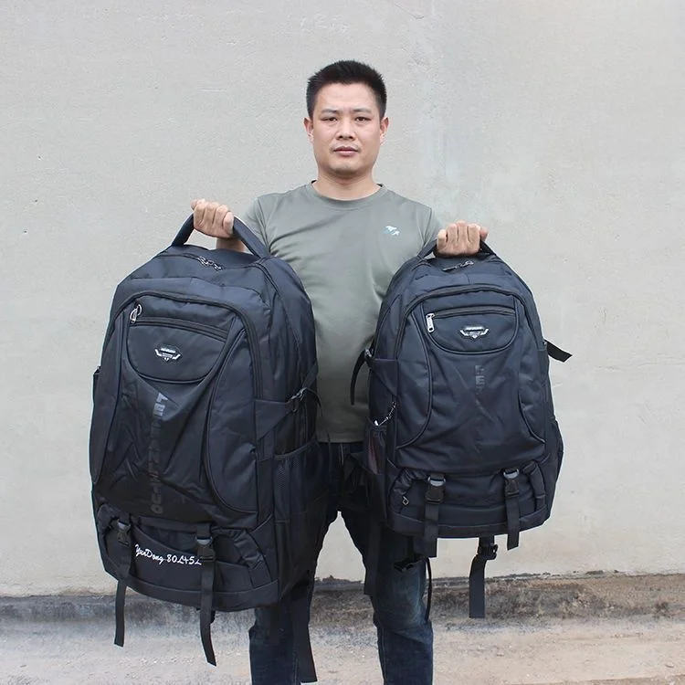 Waterproof Oxford Cloth Backpack Large Capacity Travel Bag Men's Long Distance Luggage Cotton Clothes Bag Dual Shoulder Backpack