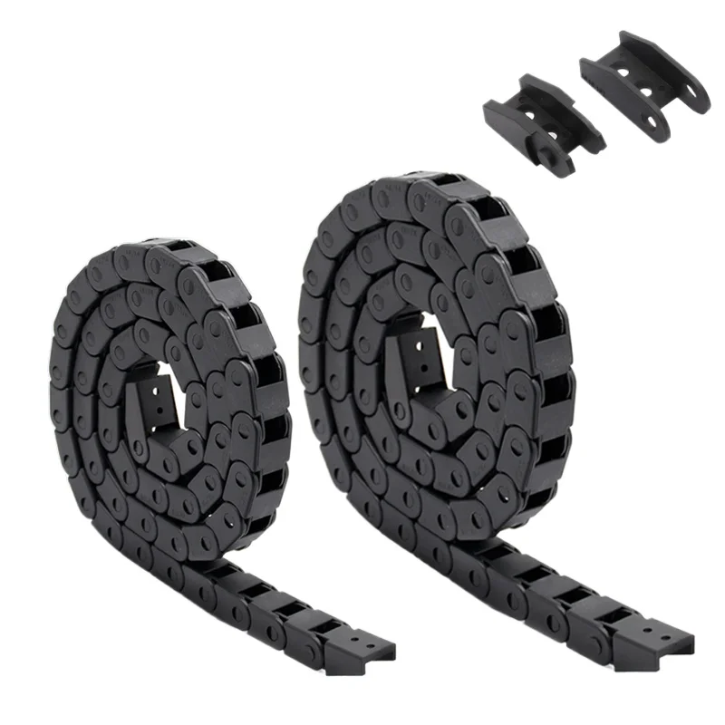 

1 м черная нейлоновая энергетическая цепная проволочная стойка для станка с ЧПУ для 3D-принтера 10x10 мм 7x7 мм 10x15 мм