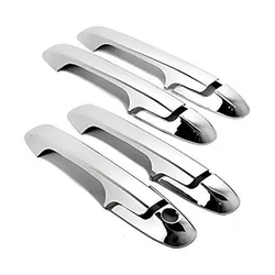 Car Chrome Car Exterior Side Door Handle Cover for Honda Accord Sedan 4 Doors 2003-2007 Without Passenger Side Keyhole