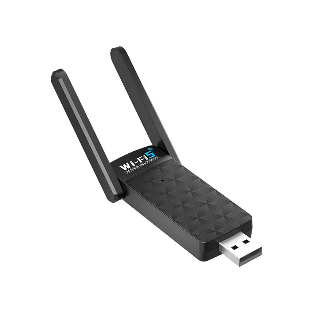 1300Mbps USB Adapter Dongle Dual Band 2.4G&5GHz USB WiFi 5 Network Wireless Wlan Receiver