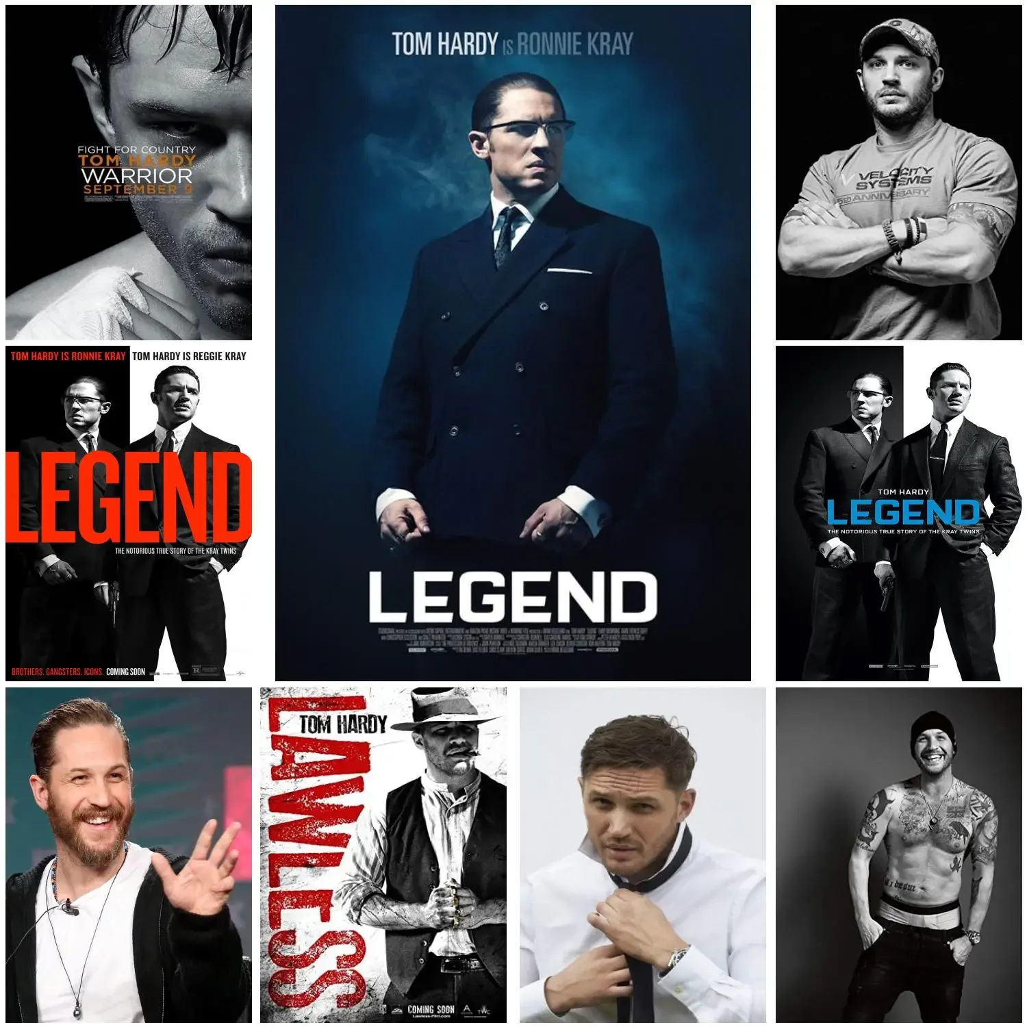 tom hardy actor Poster Prints Wall Art Canvas Painting Poster For Modern Family Living Room Home Decor