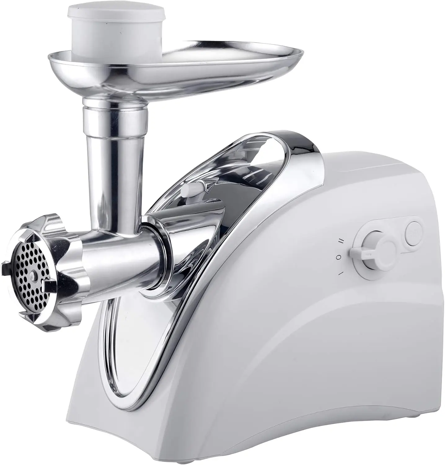 400W Electric Meat Grinder, Sausage Stuffer, White