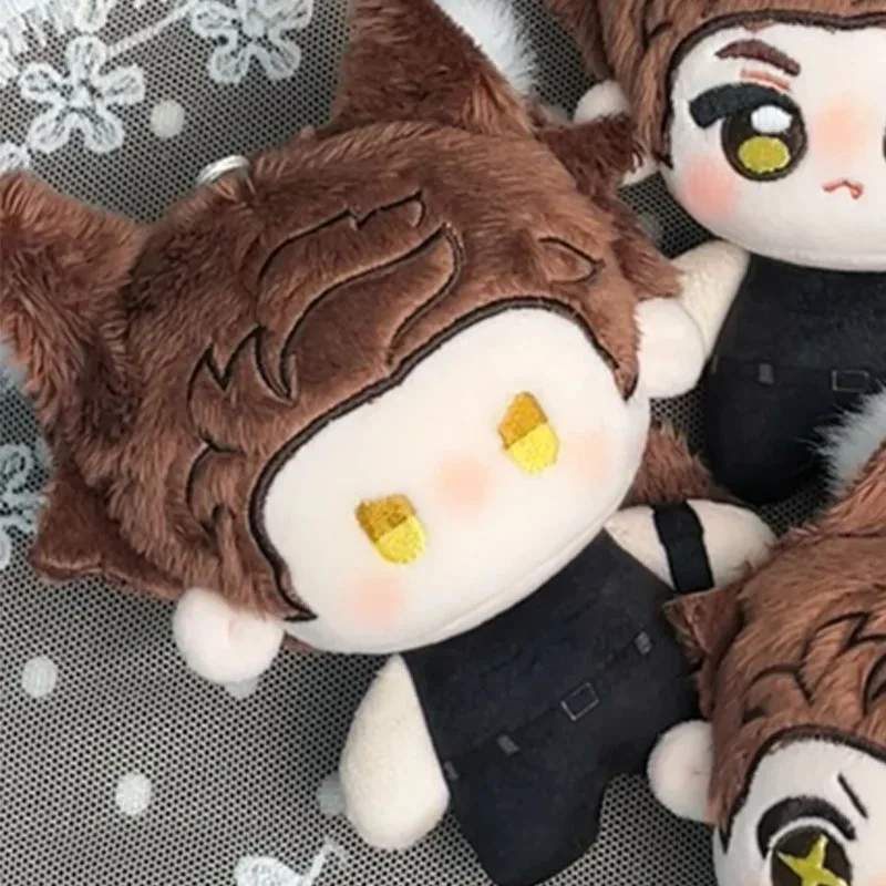 Love And Deepspace Wolf Valko Baumwollpuppe 10cm Rothaarige Katzenohren Plüsch-Anhänger Spiel-Peripherie Anime-Spiel Sammlerstück – Detail 1