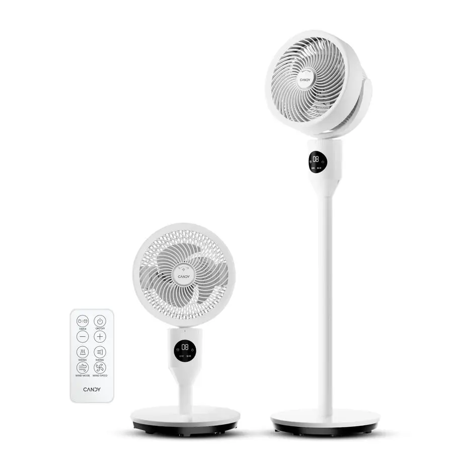 

Стоячий вентилятор для спальни, 3 регулируемых по высоте вентилятора на подставке с пультом дистанционного управления, напольный вентилятор с поворотом на 90 градусов, 8 скоростей усилителя, 3 режима, 25 дБ Qu