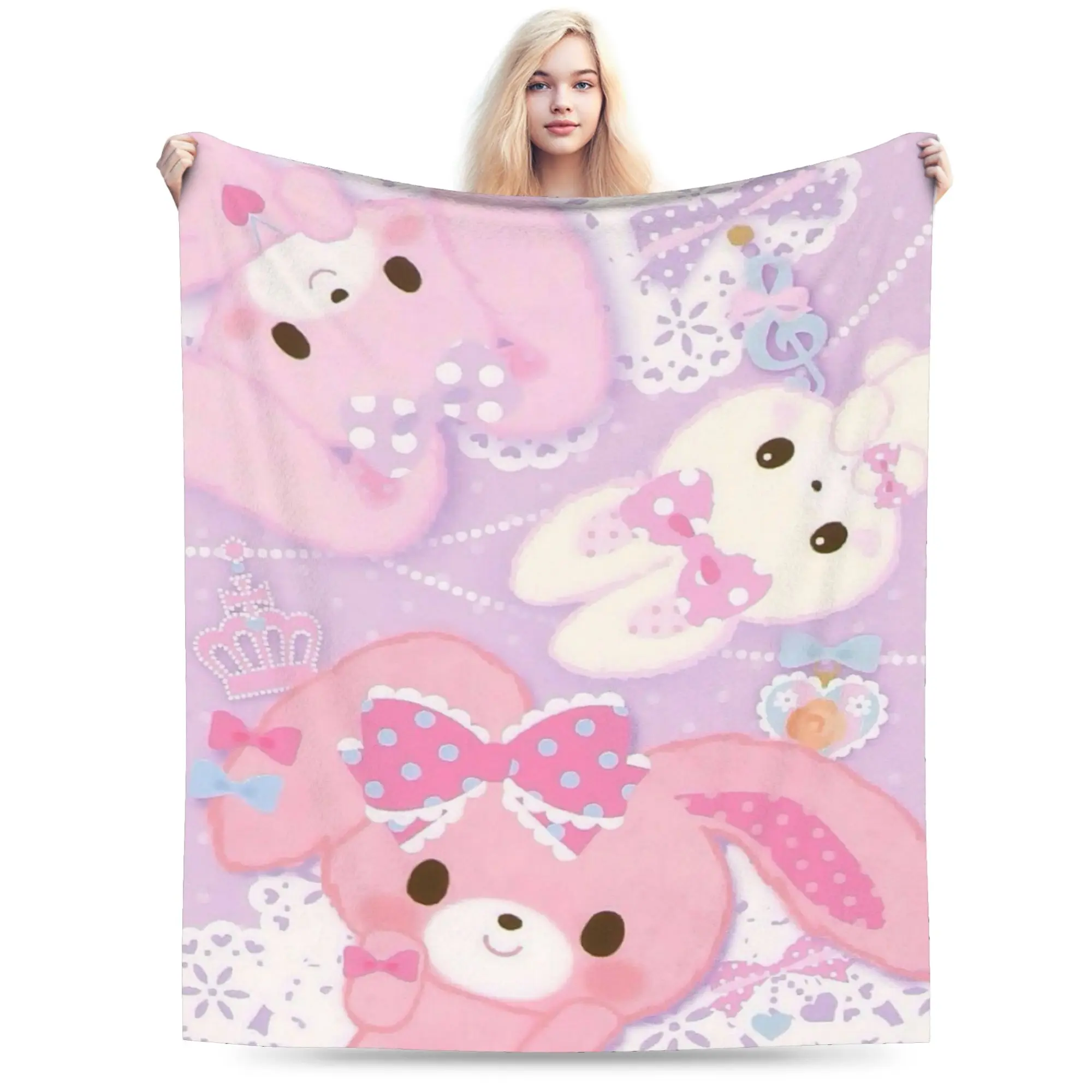 Bonbonribbon lindo ruban de bonbon Merch mantas ligeras finas de franela mantas acogedoras colcha