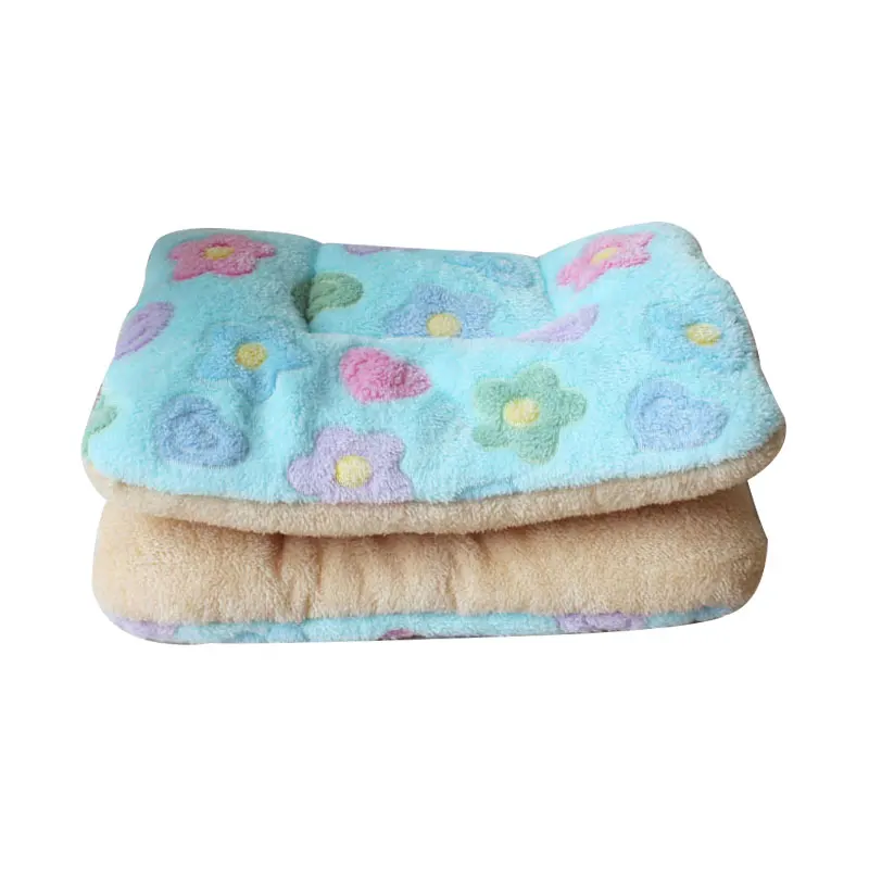 Dog Bed Thickened Dog Mat Pet Cat Soft Fleece Pad Blanket Bed Mat Cushion Home Washable Rug Keep Warm Pet Supplies cama perro