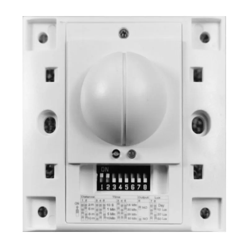 High power 220V 5.8GHz HF 16A LED Microwave 360 Degree Radar motion Sensor Light Switch 86  light Body Motion Detector