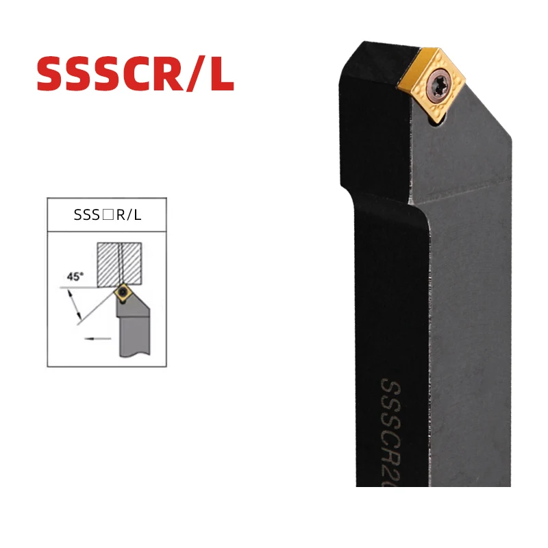 

SSSCR/L External Turning Tool Holder Screw Type SSSCR SSSCR1212 /1616/2020 With SCMT09/12 Carbide Insert Lathe CNC Cutting Tool