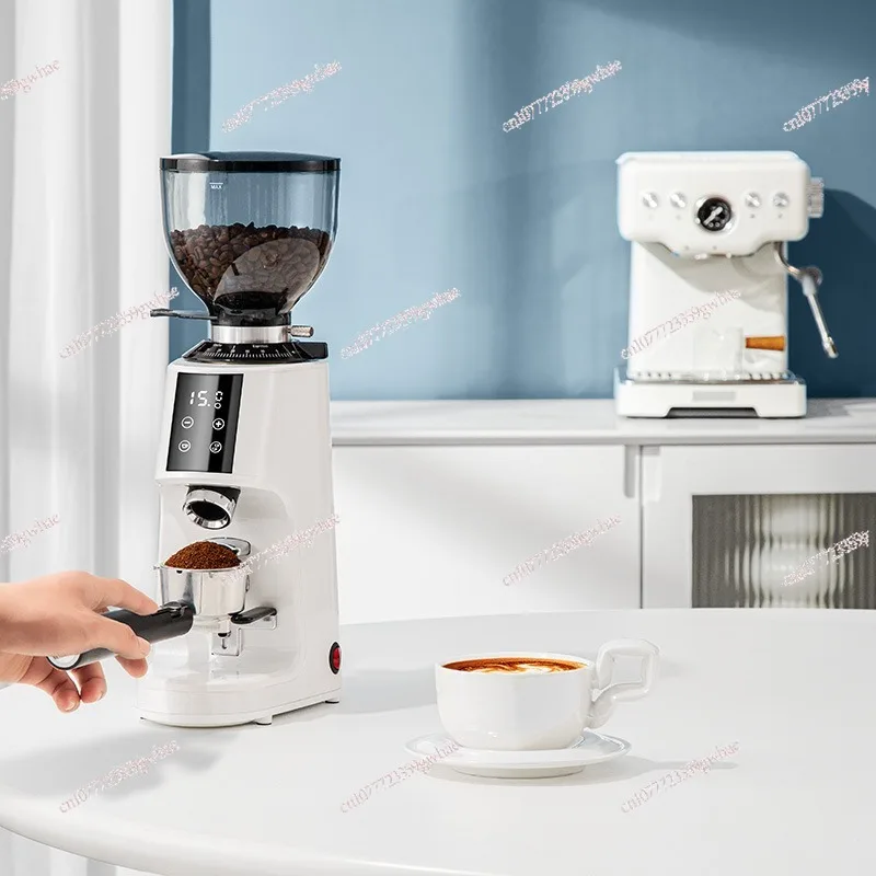 

Precision Electric Espresso Grinder – Direct Dosing into Portafilter, Stepless Adjustment Low Retention for Italian-Style Coffee