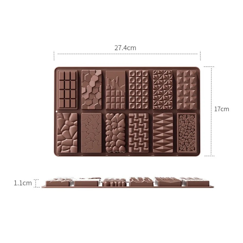 

Break Apart Silicone Chocolate Mold Thick Mold Large Size Candy Mold Rectangle Shape Durable Baking Mould Handmade Gift