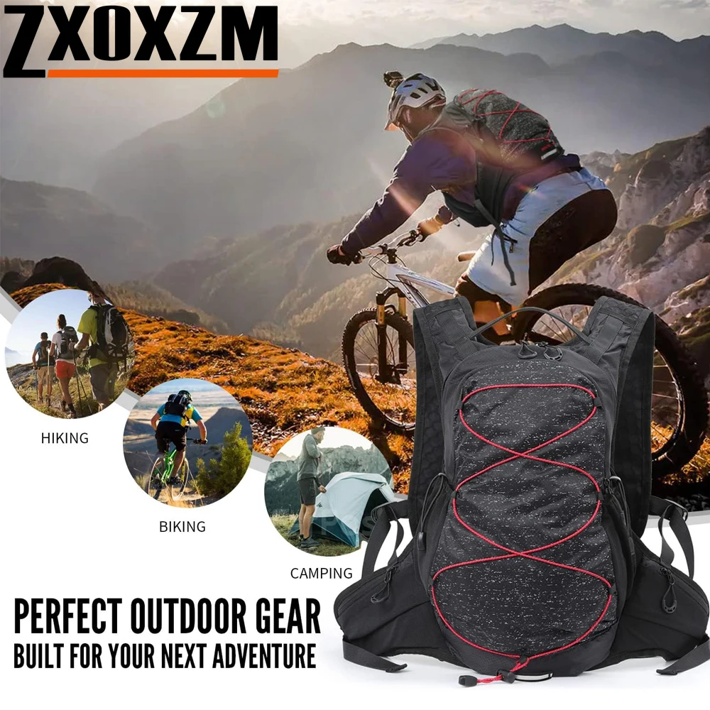 Verbesserter Wasserdichter Wanderrucksack, Leichter Reise-Tagesrucksack mit Regenschutz, Ideal für Camping & Outdoor-Abenteuer