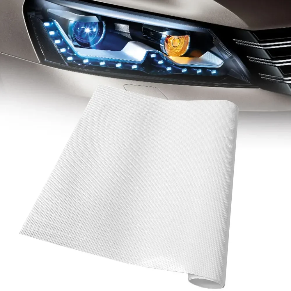 

1Pc Car Taillight Headlights Protective Sticker Perforated Mesh Film Auto Body Window Wrap Film 30x106cm Exterior Accessories