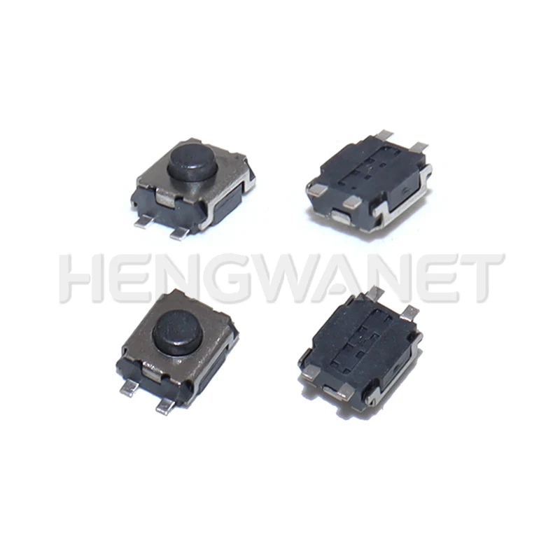 100PCS/LOT 3*4*2 mm SMD Switch 4 Pin Touch Micro Switch Tact Push Button Switches 3x4x2H Mini Buttons