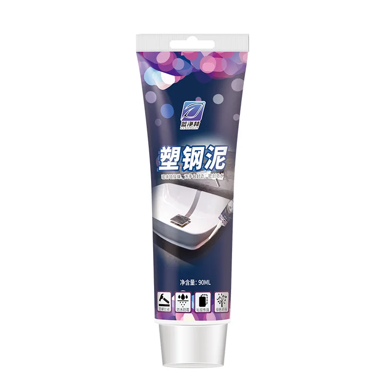 Plastic-steel mud waterproof glue kitchen and bathroom anti-mildew plugging repair glue mud bathroom toilet seal leak caulking