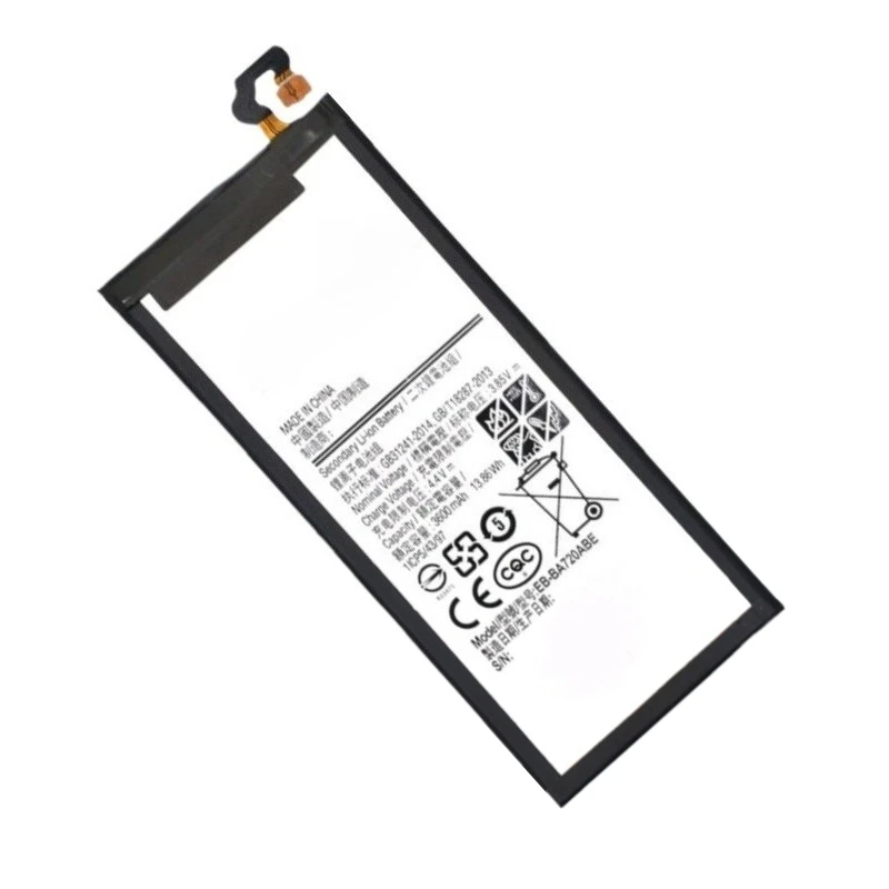 Replacement Mobile Phone Battery EB-BA720ABE 3.85V 3600mAh for Samsung Galaxy A7 2017 Version A720SM-A720S A720F/DS SM-A720