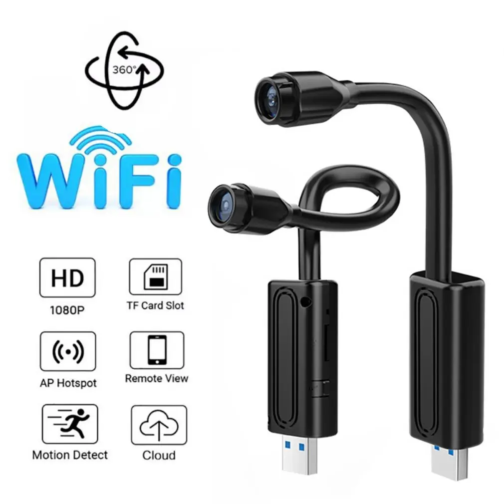 Mini WiFi Cameras Smart Home With Night Vision USB Joint SD Card Cloud Storage Portable Remote Alarm Micro Camcorder