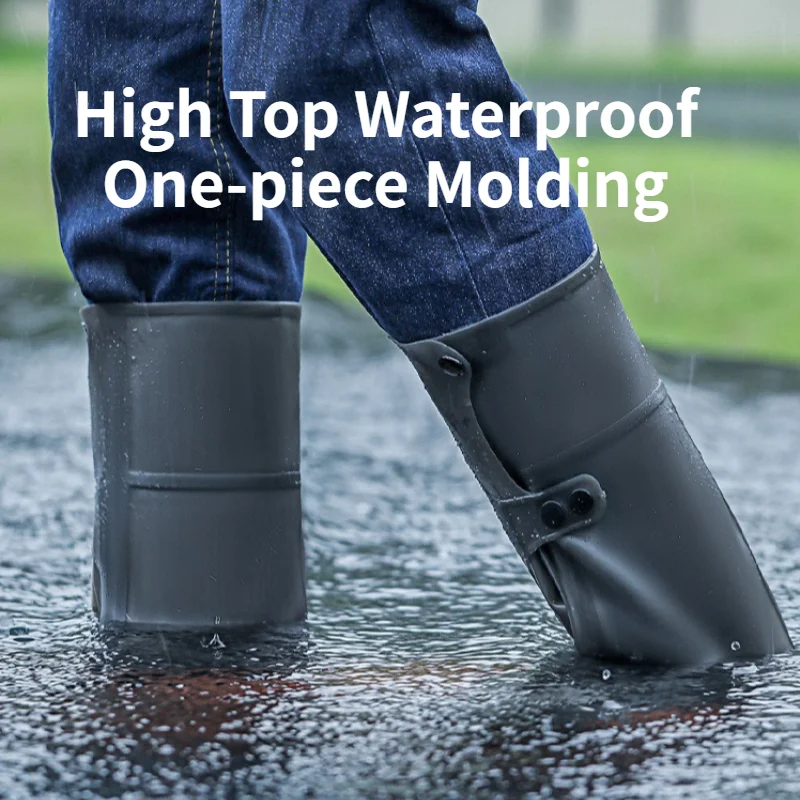 waterproof-rain-boot-cover-high-tube-pvc-silicone-thickened-anti-slip-reusable-portable-overshoes-for-cycling-hiking-travel